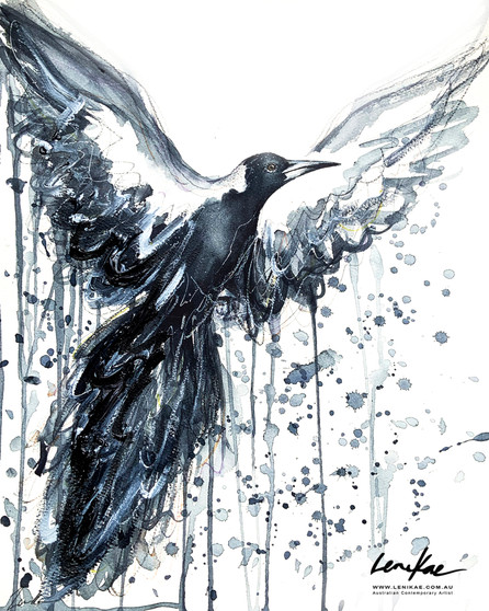 Magpie Spirit (31 x 41cm)
