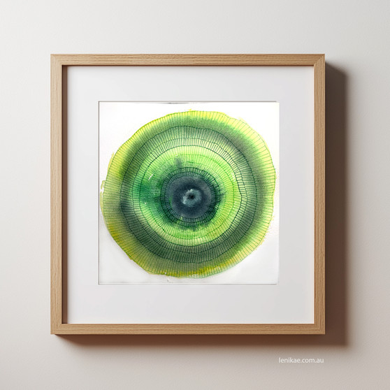 Forest Wisdom Mandala - Heart Chakra (30x30cm framed)
