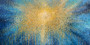 Radiant Field in Blue (76 x 76cm x 2 pieces)