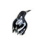 Magpie Spirit Sticker (4.6 x 8.5cm)