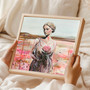 Wherever I Go, I Carry This Rose (32.5 x 32.5cm framed)