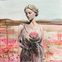 Wherever I Go, I Carry This Rose (32.5 x 32.5cm framed)