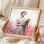 Wherever I Go, I Carry This Rose (35 x 35cm, framed)