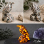 Yooperlite Magpie Bird Carving