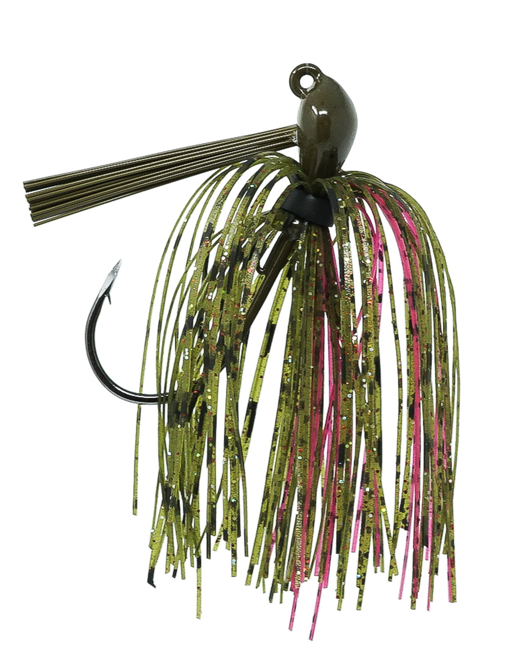 Jack-Em 3/8 Ounce Perfect Craw Purple Flake Football Head Jig