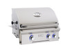 AOG 24NBL Grill L-Series 24-Inch Built-In Gas Grill With Rotisserie & Interior Halogen Lighting