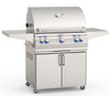 Fire Magic A660s-8EAN(P)-62 Aurora Gas Grill With Single Side Burner, Rotisserie Backburner, & Grill Light On Cart