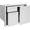 Lynx Ventana 30-Inch Trash Center And Double Drawers - LTA30-4
