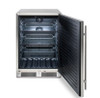 front view of 24" deluxe BLZ-SSRF-5.5 blaze refrigerator with open door