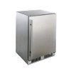 angle/iso view of 24" deluxe BLZ-SSRF-5.5 blaze refrigerator with closed door