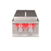 TrueFlame Double Side Burner in Stainless Steel (TFSB2)