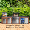  American Black Polished Granite & Light National Walnut Aluminum w/ optional Lynx Napoli pizza oven upgrade