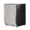Coyote 24-Inch 5.5 Cu. Ft. Reversible Door Outdoor Rated Compact Refrigerator C124R-S