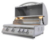 Blaze BLZ-4LTE3+ LTE 32-Inch 4-Burner Built-In Propane Or Natural Gas Grill With Rear Infrared Burner & Grill Lights