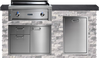American Black Polished Granite & Alaskan Gray Stone