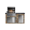 Classic Collection Rustic Ash Sides With American Black Polished Granite