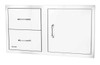 Bull 38-Inch Door/Drawer Combo With Reveal