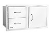 Bull 30-Inch Stainless Steel Access Door & Double Drawer Combo W/ Reveal
