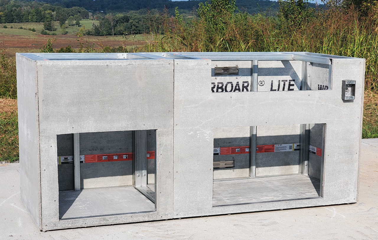 Metal Studs Cement Block Outdoor Kitchen BBQ Round Block For