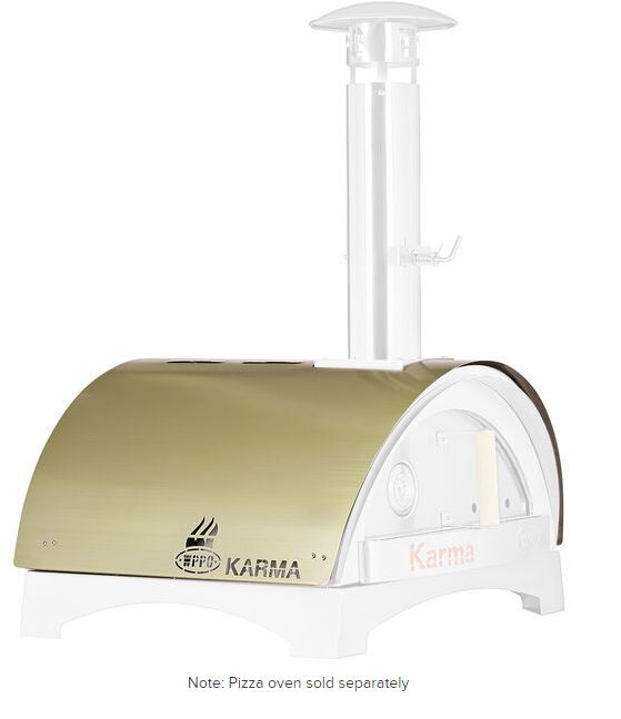 WPPO Sage Green Heat Shield for Karma Pizza Ovens WKAHS25SG Big