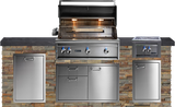 Center Grill: Gold Rush with American Black Polished Granite