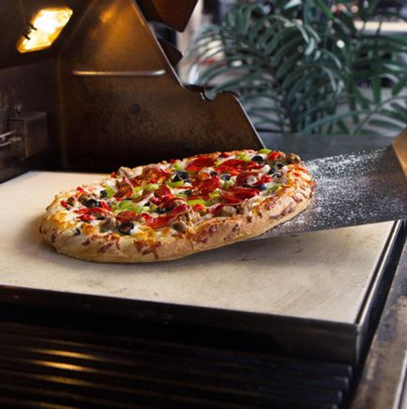 Blaze PZST 14 3/4 Inch Ceramic Pizza Stone With Stainless Steel Tray