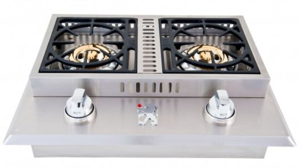 Lion L1707 Or L1634 Stainless Steel Drop-In Double Side Burner-Propane Or Natural Gas