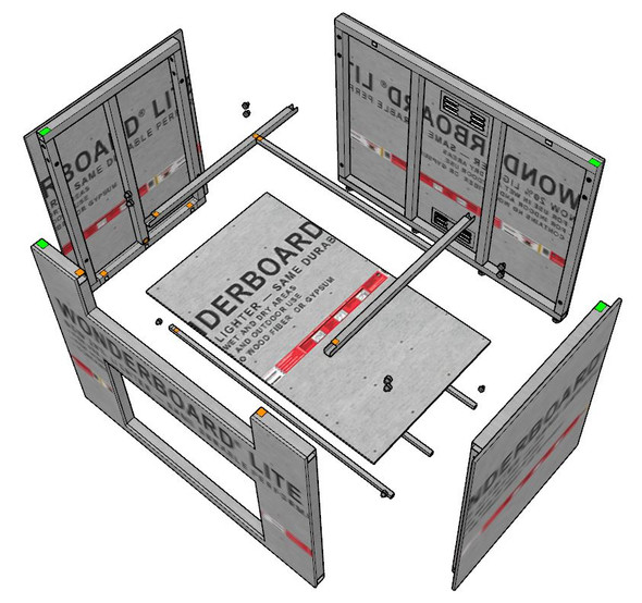 49" - 54" DIY Outdoor Kitchen Frame Kits