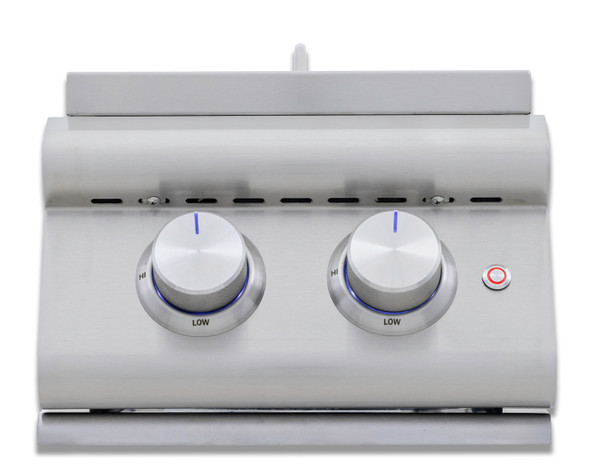 Blaze BLZ-SB2LTE3 LTE Built-In Propane Or Natural Gas Stainless Steel Double Side Burner With Lid