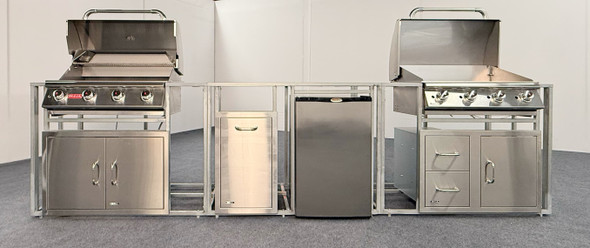 Bull 144" Ready to Finish Outdoor Kitchen Frames PKG 23L