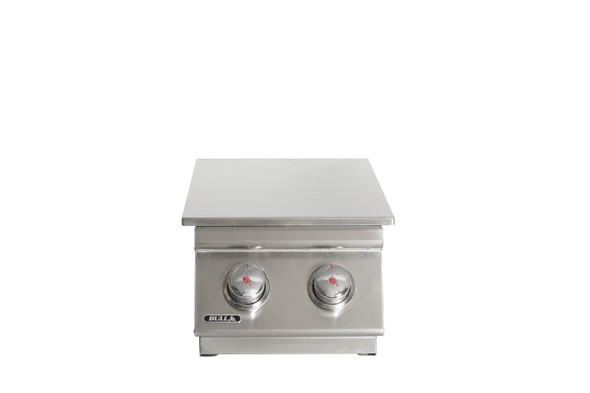 Bull Built-In Natural Gas and Propane Gas Double Side Burner W/ Stainless Steel Lid 