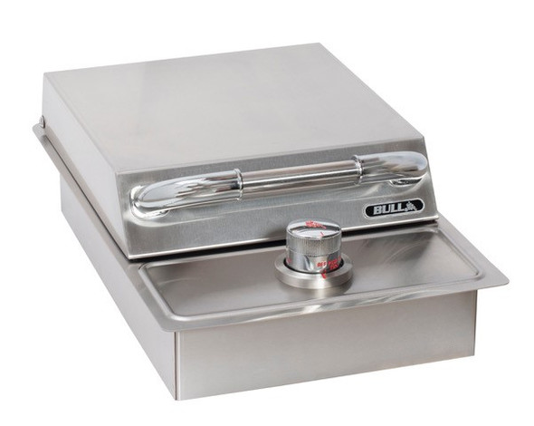 Bull Drop-In Natural Gas and Propane Gas Single Side Burner W/ Stainless Steel Lid 