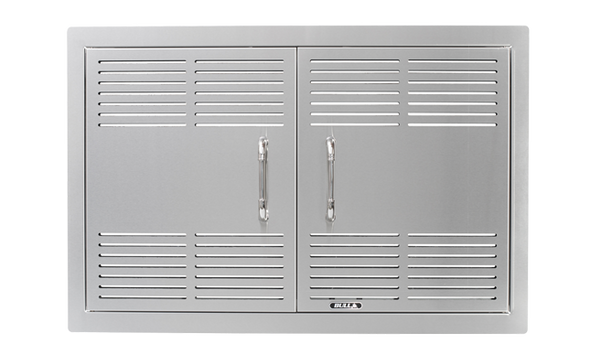 Bull 30-Inch Dual-Lined Vented Stainless Steel Double Access Doors W/ Reveal