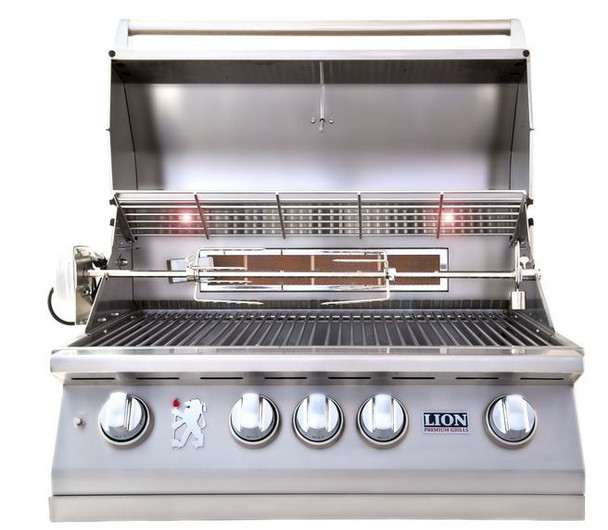 Lion 75000 32-Inch Stainless Steel Built In Propane Or Natural Gas Grill