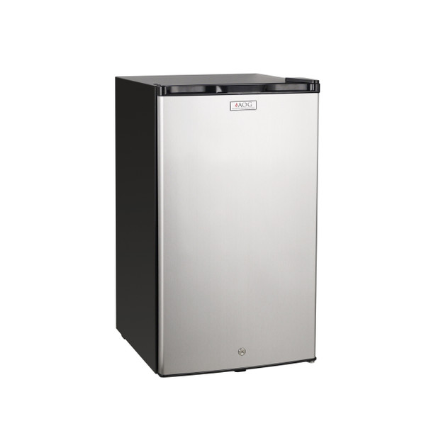 AOG REF-21 4.0 Cu. Ft. Compact Below Counter Refrigerator - Stainless Steel Door / Black Cabinet