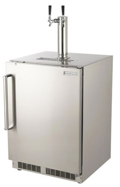 Fire Magic 3594-DR 24-Inch Right Hinged Outdoor Built-In Dual Tap Stainless Steel Kegerator