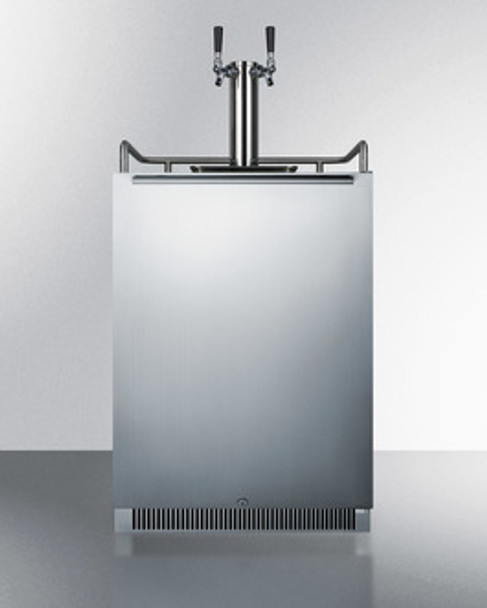 Summit 24" Wide Built-In Dual Tap Kegerator