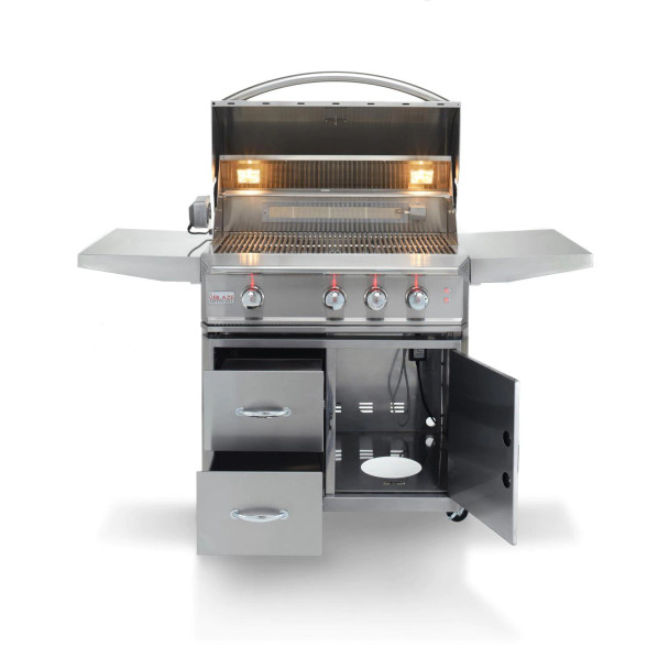 Blaze Professional BLZ-3PRO 34 Inch 3 Burner On Cart Natural Or Propane Gas Grill