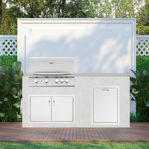 Summerset Sizzler 72" Ready to Finish Outdoor Kitchen PKG 1