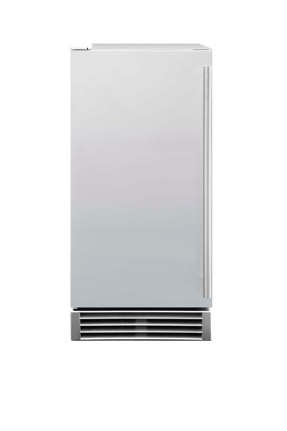 TrueFlame 15-Inch Deluxe Outdoor Rated Ice Maker with Gravity Drain in Stainless Steel (TF-IM-15)
