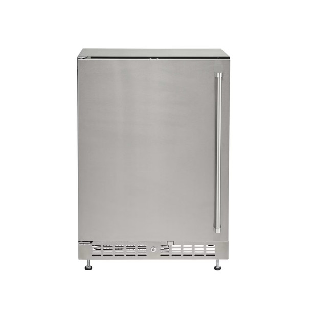 Coyote 24-Inch 5.5 Cu. Ft. Reversible Door Outdoor Rated Compact Refrigerator C124R-S