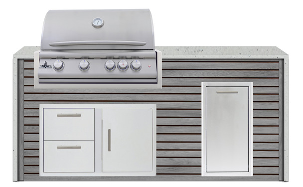 Barnboard Gray ArtisanPlank and Pitaya Polished Granite