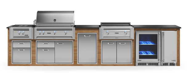 Forrest Reserve Collection Warmed Acacia Sides With Charred Onyx Granite