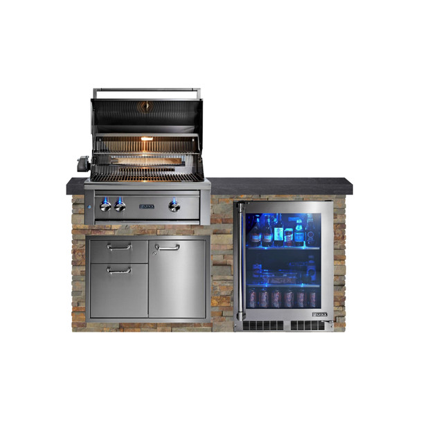 Classic Collection Rustic Ash Sides With American Black Polished Granite