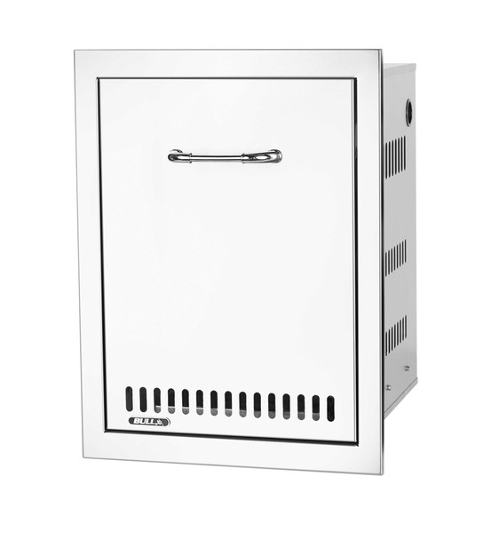 Bull 16-Inch Roll-Out Stainless Steel Trash / Propane Tank Drawer W/ Reveal