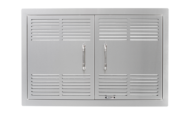 Bull 30-Inch Dual-Lined Vented Stainless Steel Double Access Doors W/ Reveal