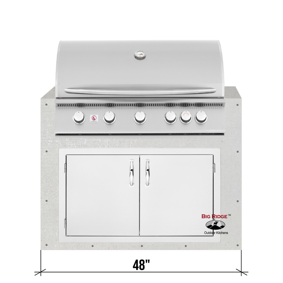 Ready To Finish 48" Grill Module Big Ridge Outdoor