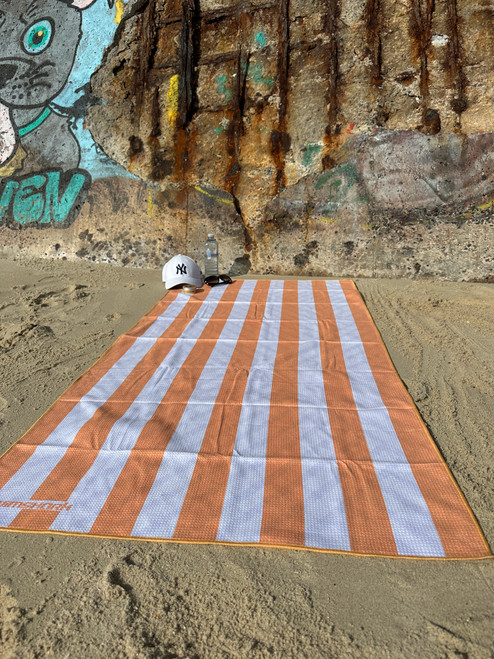 Original Orange Stripes Sand Free Beach Towel