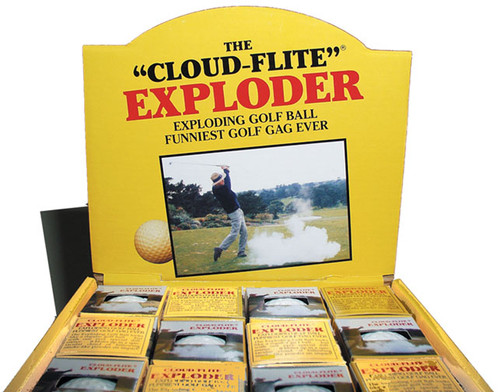 "Cloud-Flite" Exploder golf balls, Priced per each. Display has 48 balls if desired.