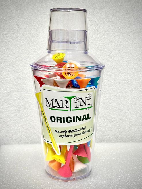 Martini Tees, 65 Piece Shaker, Standard or Step-Up style